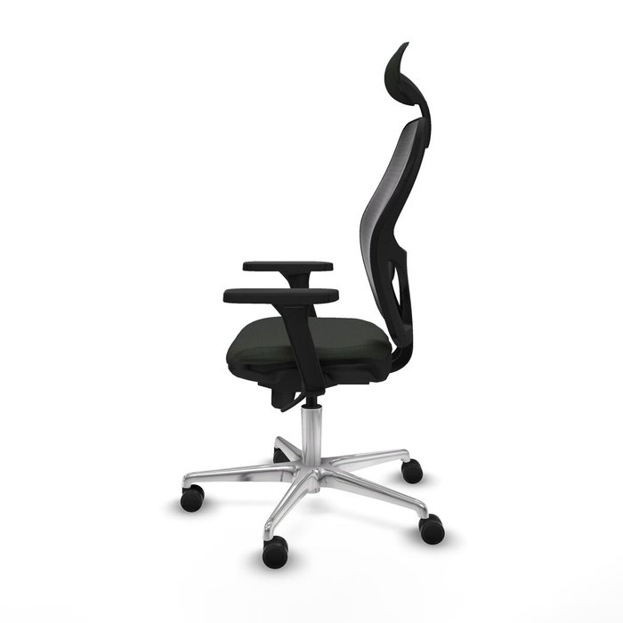 PIQUERAS Y CRESPO Silla de oficina Jorquera con mecanismo Sincro, Brazos 3D y Cabecero Fijo, Negro PIQUERAS Y CRESPO Silla de oficina Jorquera con mecanismo Sincro, Brazos 3D y Cabecero Fijo, Negro