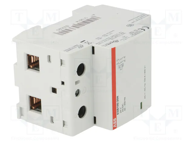 ABB ESB Contactor 2-polar de instalación 100A 24VAC/24VDC