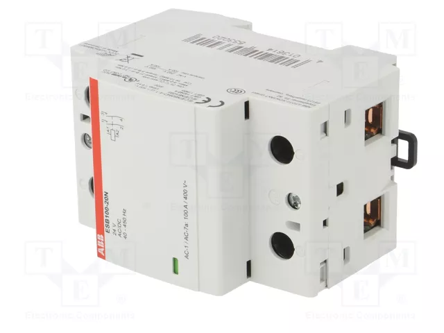 ABB ESB Contactor 2-polar de instalación 100A 24VAC/24VDC
