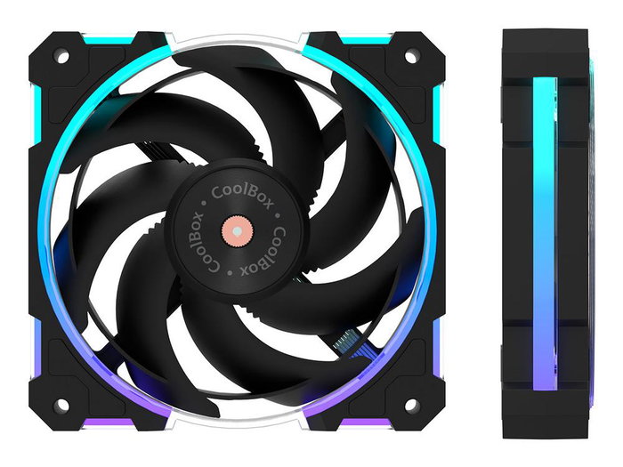 Coolbox X12 Ring ARGB Negro