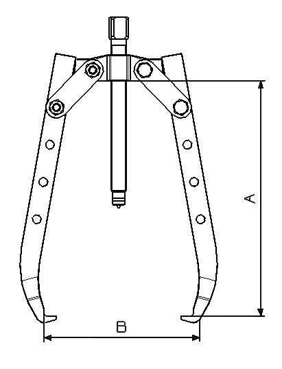 Forza Extractor Mecánico de 2 Patas Largas 120x125 Forza Extractor Mecánico de 2 Patas Largas 120x125
