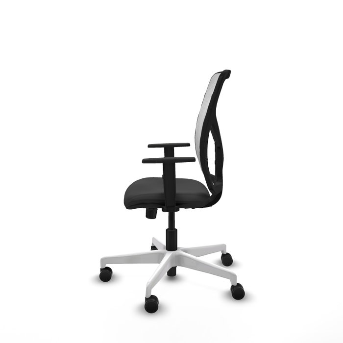 PIQUERAS Y CRESPO Silla de oficina Motilla Gris oscuro y Blanco