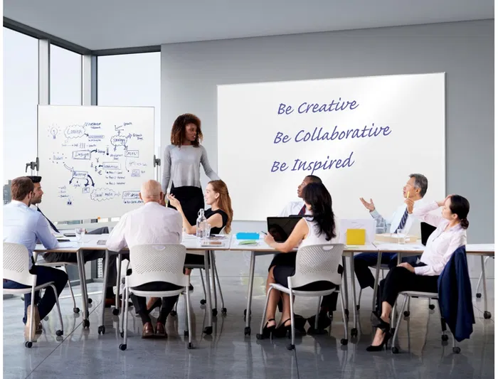 Nobo Pizarra Blanca Magnética Móvil Classic Acero Vitrificado 150x120 cm