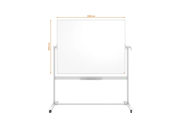 Nobo Pizarra Blanca Magnética Móvil Classic Acero Vitrificado 150x120 cm