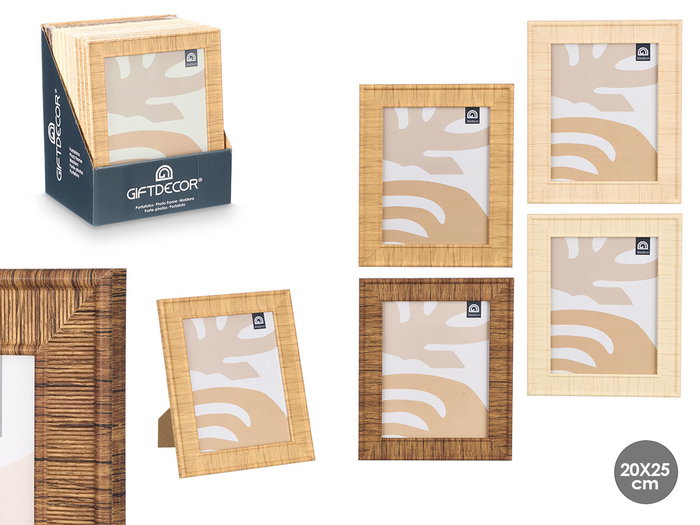 GIFTDECOR Portafotos Rayado 20x25 Surtido Pack de 24 GIFTDECOR Portafotos Rayado 20x25 Surtido Pack de 24