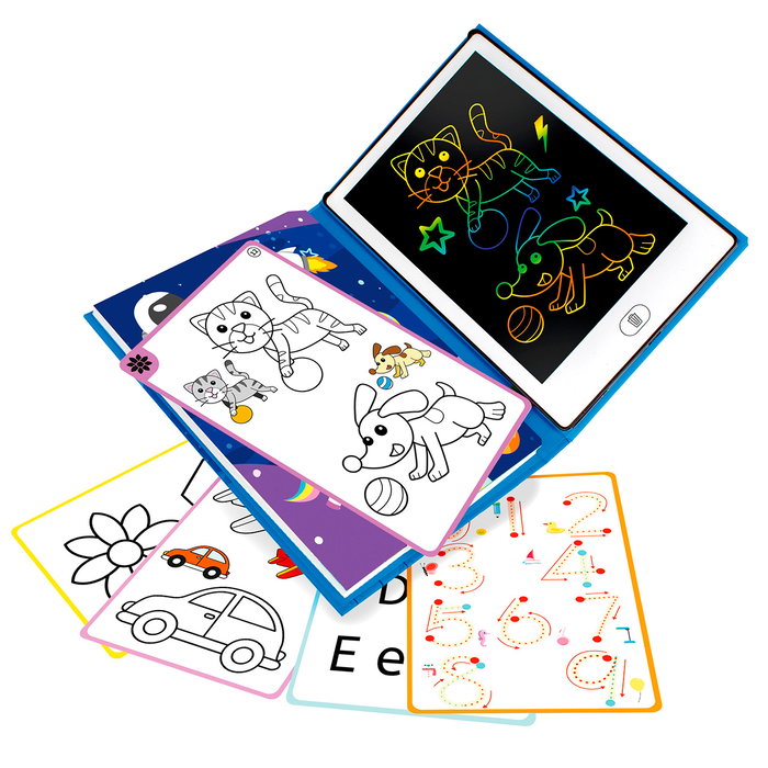 World Brands Libro de Dibujo LCD con Pantalla que Cambia de Color para Niños +4 Años