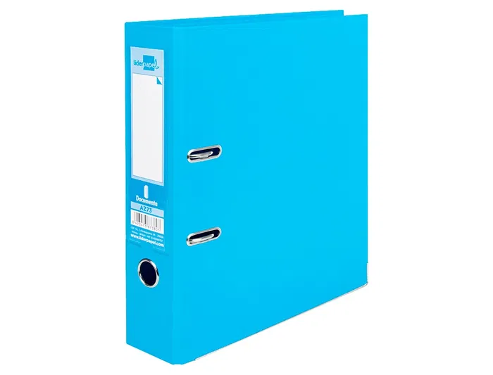 Liderpapel Archivador de palanca Documenta A4 forrado PVC con rado lomo 75 mm celeste compresor metálico Liderpapel Archivador de palanca Documenta A4 forrado PVC con rado lomo 75 mm celeste compresor metálico