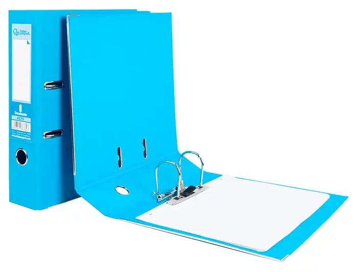 Liderpapel Archivador de Palanca A4 Celeste 75 mm