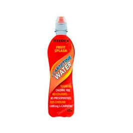 WEIDER L-Carnitine Water Fruit Splash 500ml x 6 Unidades - Bebida a base de L-Carnitina para la energía