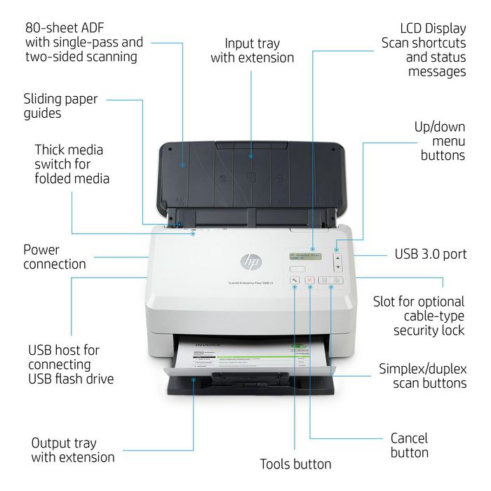 HP ScanJet Enterprise Flow 5000 s5 HP ScanJet Enterprise Flow 5000 s5