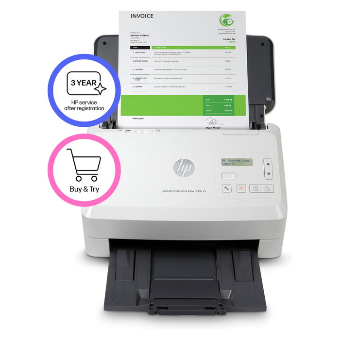HP ScanJet Enterprise Flow 5000 s5 HP ScanJet Enterprise Flow 5000 s5