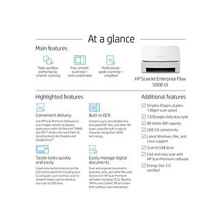 HP ScanJet Enterprise Flow 5000 s5 HP ScanJet Enterprise Flow 5000 s5