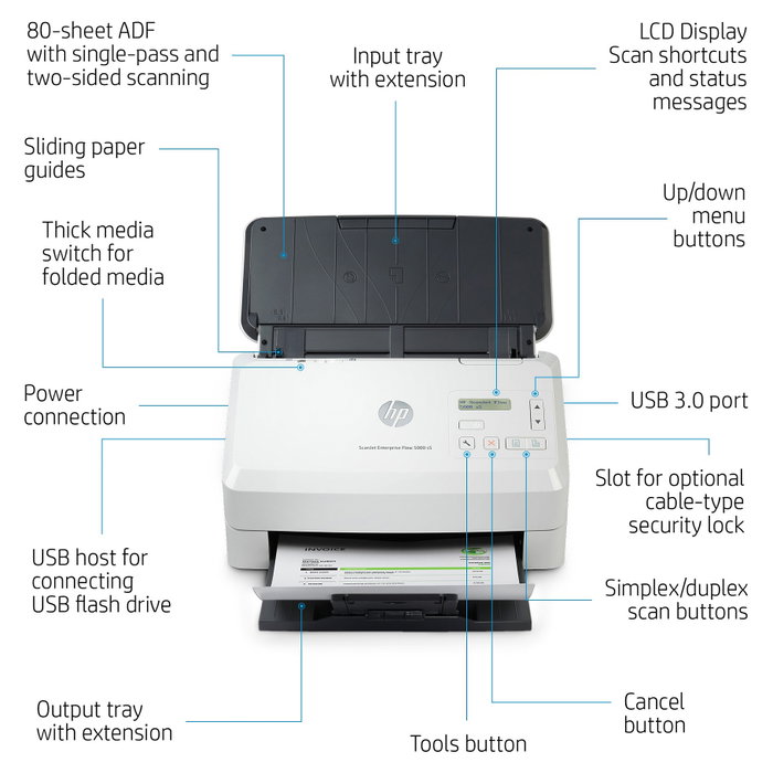 HP ScanJet Enterprise Flow 5000 s5 HP ScanJet Enterprise Flow 5000 s5