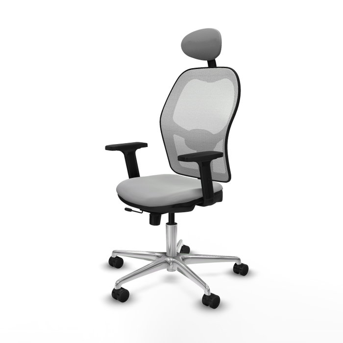 PIQUERAS Y CRESPO Silla de oficina Jorquera Gris claro y Blanco
