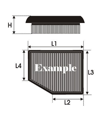 Green Filters Filtro de Sustitución P950459 Panel P950459 de Algodón