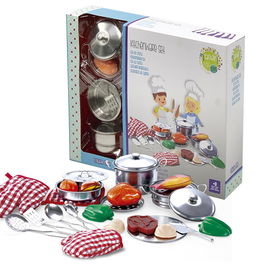 Tachan Set de Menaje Cocina Acero Inoxidable 23 Pzs Bx011 Juguete Infantil