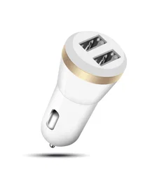 Eightt ECC1 Cargador de Coche 2 Puertos USB 12W Blanco