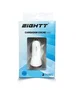 EIGHT Cargador de Coche ECC1, 2 Puertos USB, Carga Rápida 12W (2.4A Máx.), Prot. Sobrecorriente/Sobretensión, Blanco, para Encendedor 12-24V