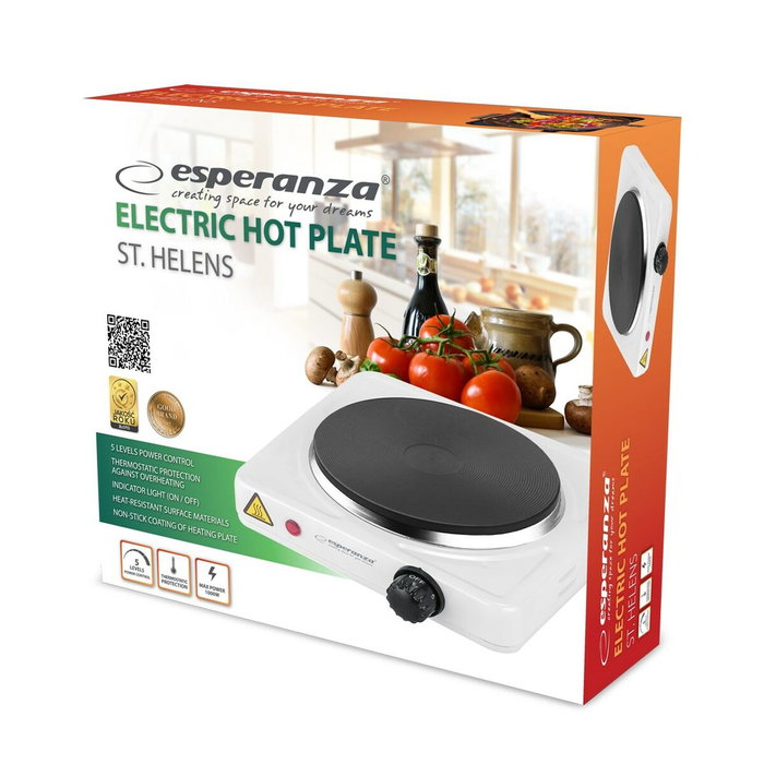 Esperanza ekh013w hornillo elÉctrico blanca