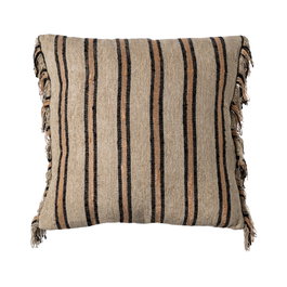 Ixia Cojín Beige-ocre Algodón/Terciopelo 50 x 50 cm