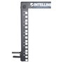Intellinet Rack de Laboratorio 19" 26U 4 Postes, Negro, Capacidad 360 kg, Kit Flatpack, Gestión de Cables, Ruedas, Ajustable