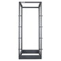 Intellinet Rack de Laboratorio 19" 26U 4 Postes, Negro, Capacidad 360 kg, Kit Flatpack, Gestión de Cables, Ruedas, Ajustable