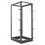 Intellinet Rack de Laboratorio 19" 26U 4 Postes, Negro, Capacidad 360 kg, Kit Flatpack, Gestión de Cables, Ruedas, Ajustable