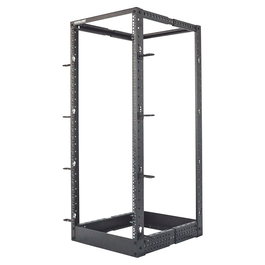 Intellinet Rack de Laboratorio 19" 26U 4 Postes, Negro, Capacidad 360 kg, Kit Flatpack, Gestión de Cables, Ruedas, Ajustable