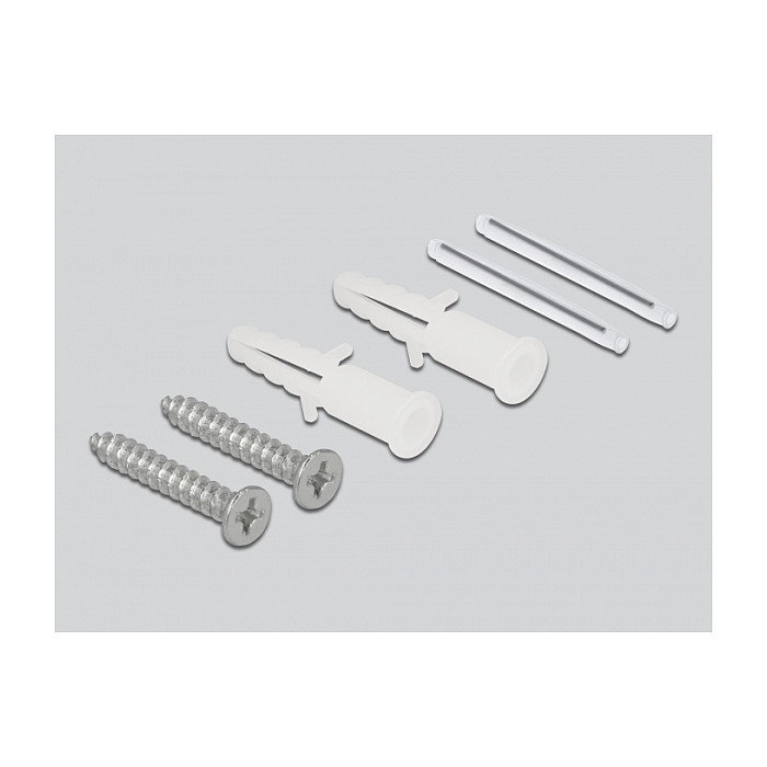 DeLOCK Caja de conexión de fibra óptica para montaje en pared, 2 x SC Simplex o LC Duplex, Blanco DeLOCK Caja de conexión de fibra óptica para montaje en pared, 2 x SC Simplex o LC Duplex, Blanco