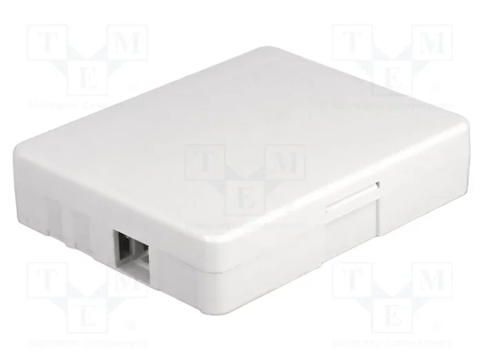 DeLOCK Caja de conexión de fibra óptica para montaje en pared, 2 x SC Simplex o LC Duplex, Blanco DeLOCK Caja de conexión de fibra óptica para montaje en pared, 2 x SC Simplex o LC Duplex, Blanco