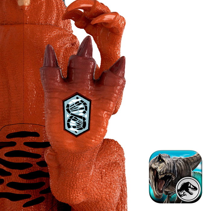 Mattel Jurassic World Dinosaurio Wild Roar Afrovenator Jkl76 Figura Articulada 30 cm con Rugido