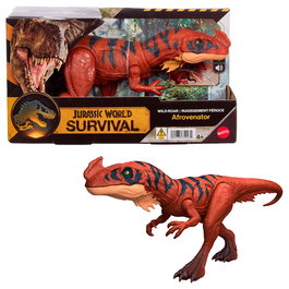 Mattel Jurassic World Dinosaurio Wild Roar Afrovenator Jkl76 Figura Articulada 30 cm con Rugido