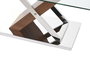 DKD Home Decor Mesa de Centro Símil Madera Marrón Oscuro y Plateado