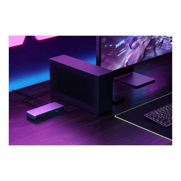 Targus HDTB4D-EUZ Docking Station Thunderbolt 4 con 96W de Entrega de Energía y Puertos HDMI, RJ-45, USB 3.2 Gen 2, Gris