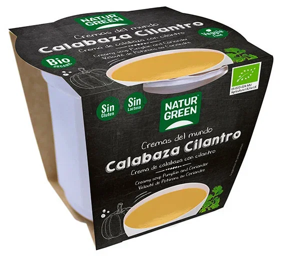 NaturGreen Crema de calabaza y cilantro Bio 310 g NaturGreen Crema de calabaza y cilantro Bio 310 g