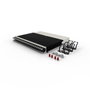 PATCHBOX patchbox.one 8RU STP Negro con 24 casetes de cables Cat6a