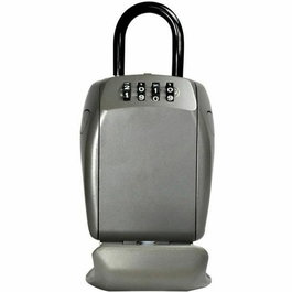 Master Lock Caja de Llave Segura Talla L Seguridad Reforzada Combinación Programable 4 Dígitos Resistente a la Intemperie Gris
