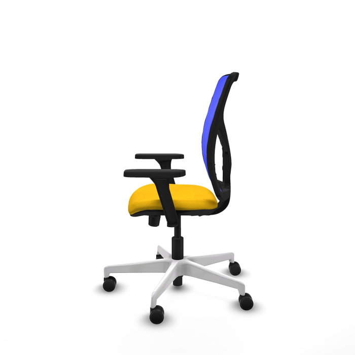 PIQUERAS Y CRESPO Silla de oficina Motilla con mecanismo Sincro/Traslack, Amarillo y Azul PIQUERAS Y CRESPO Silla de oficina Motilla con mecanismo Sincro/Traslack, Amarillo y Azul