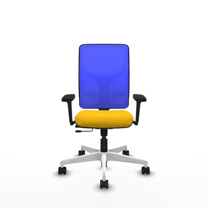 PIQUERAS Y CRESPO Silla de oficina Motilla con mecanismo Sincro/Traslack, Amarillo y Azul PIQUERAS Y CRESPO Silla de oficina Motilla con mecanismo Sincro/Traslack, Amarillo y Azul