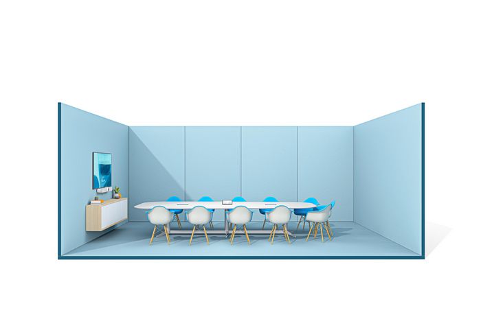 Logitech Rally Bar Barra de Video Todo en Uno para Salas de Reuniones, Video y Audio de Calidad Cinematográfica, Rendimiento IA