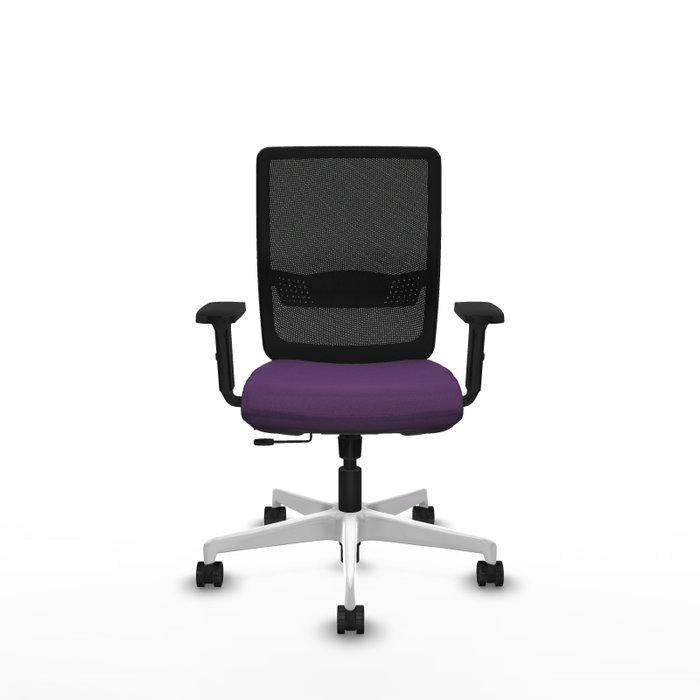 PIQUERAS Y CRESPO Silla de oficina Haches Morada y Negra