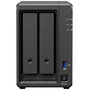 Synology DP320 NAS Escritorio R1600 8 GB 16 TB Negro 2 Bahías
