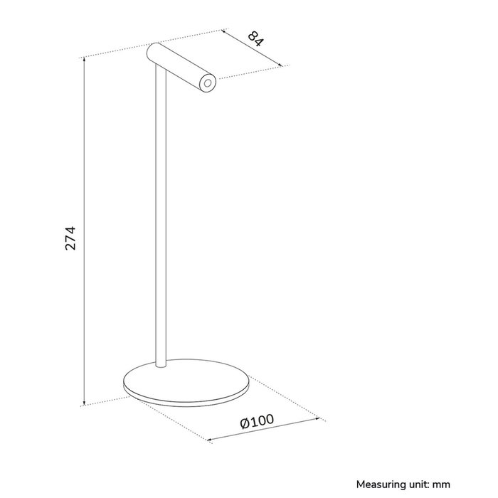 Neomounts ADS11-170SL Soporte de auriculares universal en aluminio plata