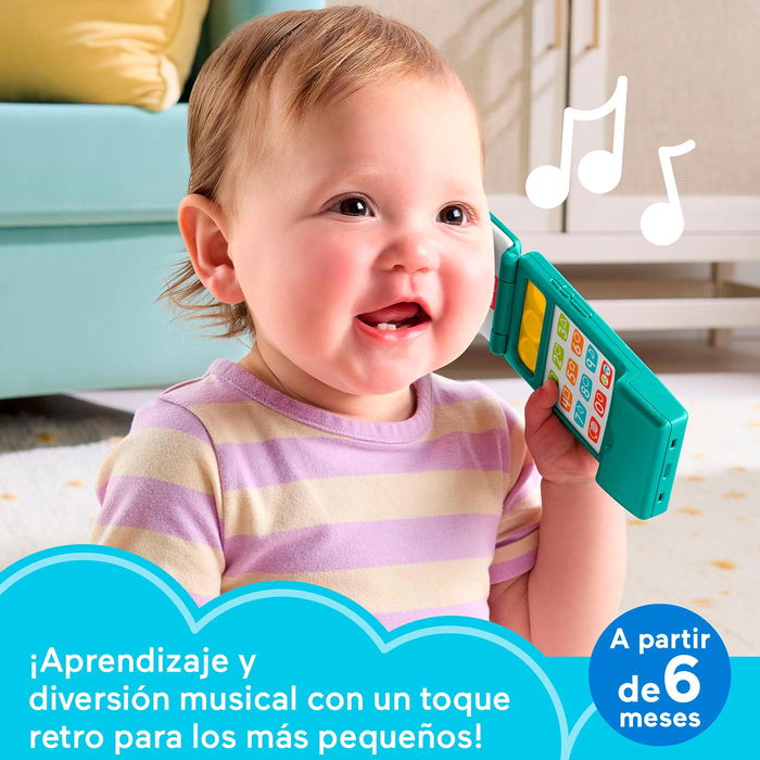 Fisher-Price JMV86 Móvil Multilenguaje Ríe Y Aprende para bebés +6 meses en inglés, francés, alemán, español