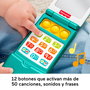 Fisher-Price Teléfono Móvil de Juguete Musical para Bebé Multilenguaje - 50+ Canciones y Sonidos - Aprende Números y Formas - Modelo Jmv86 - +6 Meses