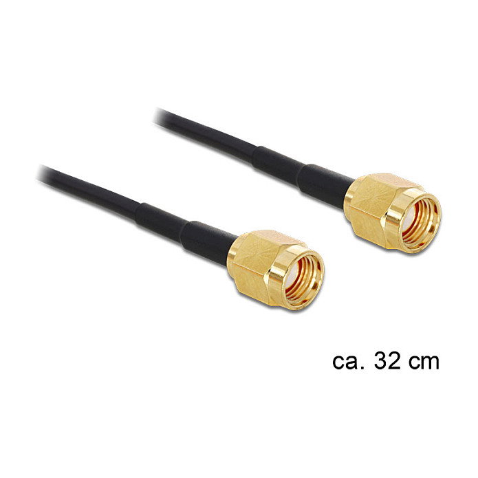 DeLOCK Cable coaxial 88475 RP-SMA a RP-SMA 0,32 m DeLOCK Cable coaxial 88475 RP-SMA a RP-SMA 0,32 m