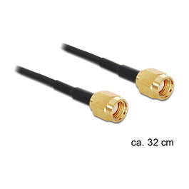 DeLOCK 88475 Cable coaxial RP-SMA Hembra a RP-SMA Hembra 320 mm