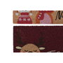 DKD Home Decor Felpudo de Fibra de Coco y PVC 60x40x1,5 cm, Pack de 2 Surtido Navidad Tradicional