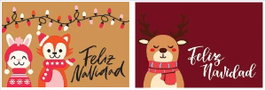 DKD Home Decor Felpudo Navidad Tradicional Rojo Multicolor Fibra Coco PVC 40 x 60 cm (2 Unidades)