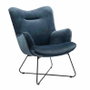 DKD Home Decor Butaca Azul Negro 72 x 71 x 55.5 cm
